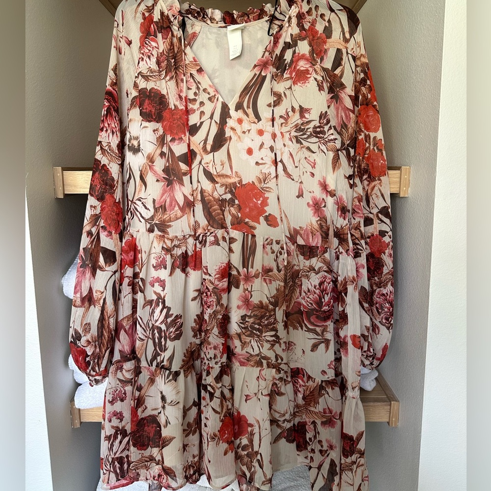 Floral Printed FALL dress 🍂🍁